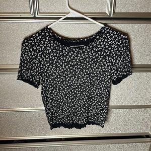 Floral Black Shirt